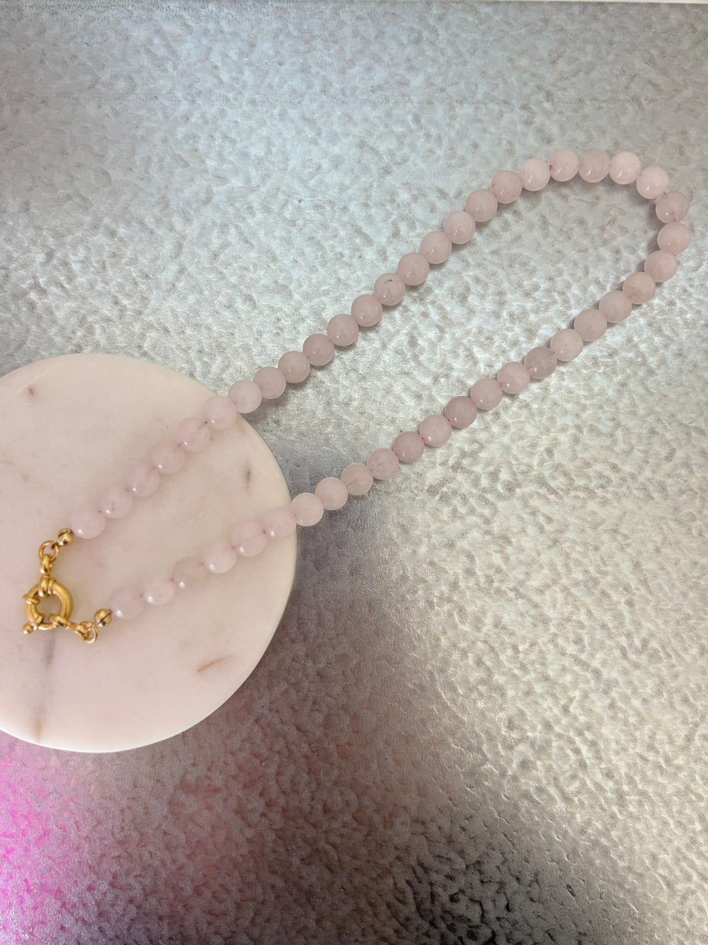 Perlenkette Quartzée