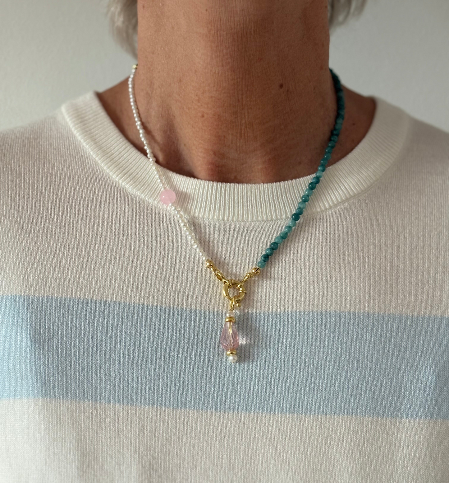 Perlenkette Azura Rose